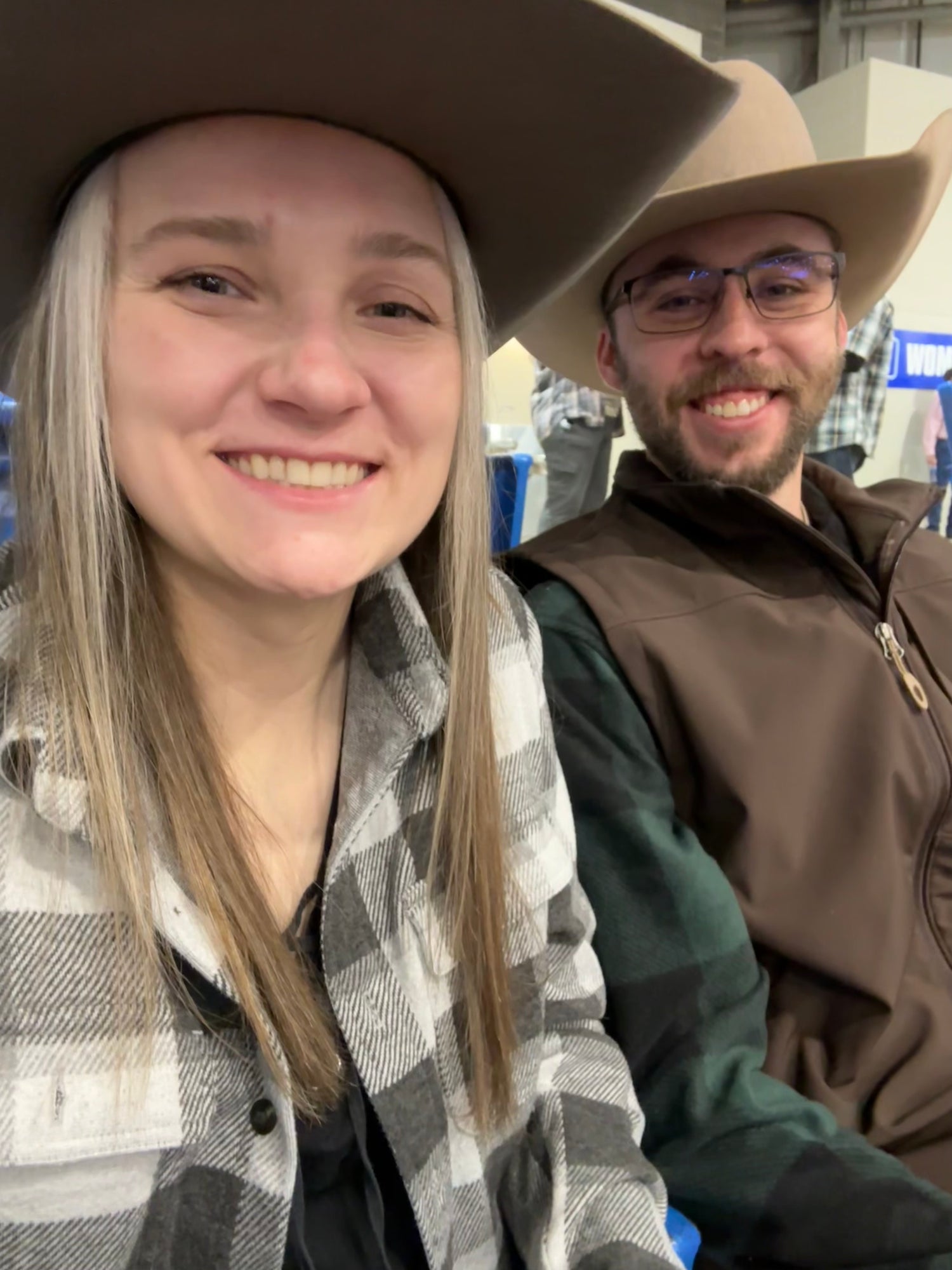 Brien and Alyssa on the farm